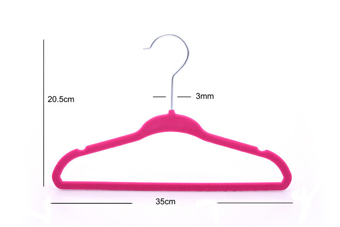 Achino Basic Kids Velvet Hanger with Trouser Bar