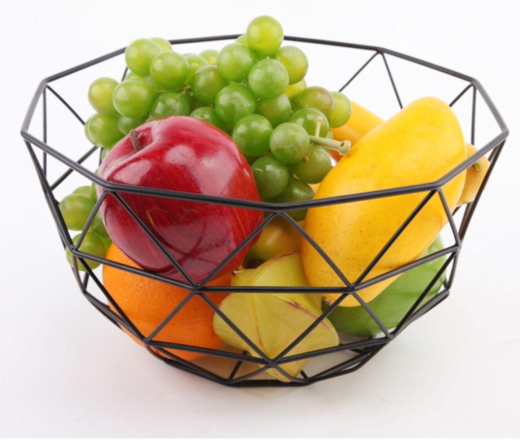 Metal Geometry Kitchen Using Fruit Basket