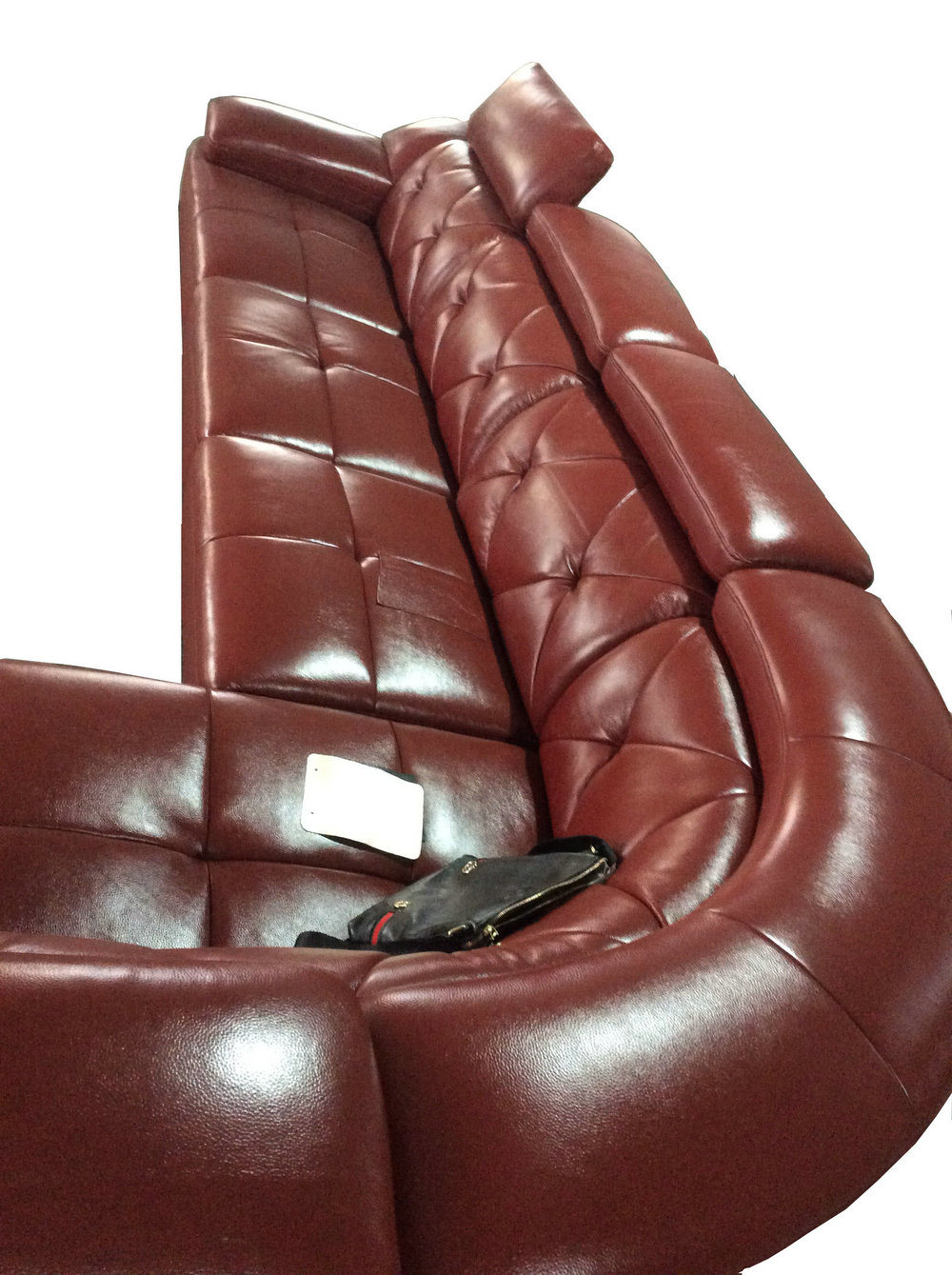 Top Grain Office Furniture Leather Sofa with Corner (A23)