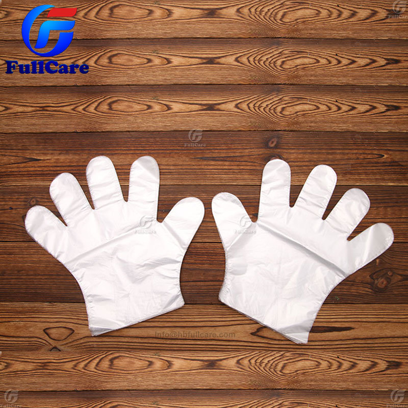 Disposable Waterproof Oilproof Restaurant Food Grade Cleaning Eaxm Medical Safety Work Transparent PE/LDPE/HDPE/TPE/CPE Plastic Hand Glove for House Kitchen Use