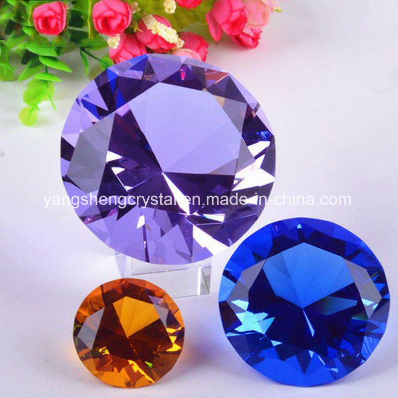 High Quality Multicolor Crystal Diamond Crystal Crafts for Home Wedding Decorative Birthday Gifts Sovenir