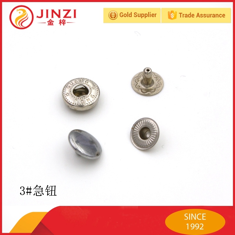 10mm Metal Fastener Metal Covered Ring Snap Button