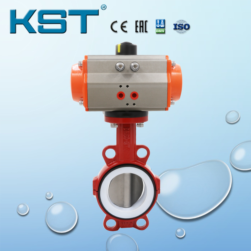 Double Acting Pneumatic Cast Iron Butterfly Valve with Factory Price