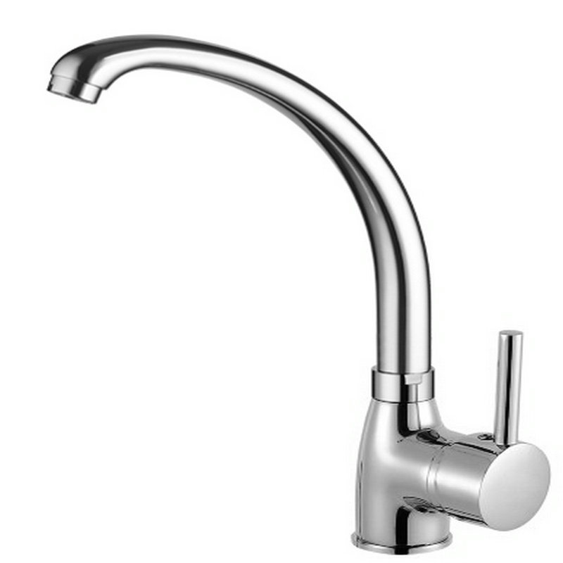 Single Handle Chrome Plated Kitchen Faucet