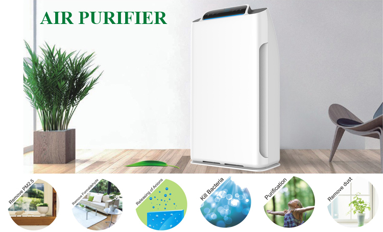 Clean Air Fresh Remote Control Air Purifier Home Air Purifier Office Air Cleaner HEPA Filter High Absorpt Formaldehyde Benzene Bad Smell