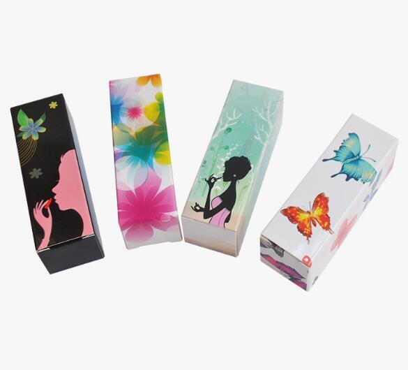 Small Loving Printing Folding Paper Box for Lipstick