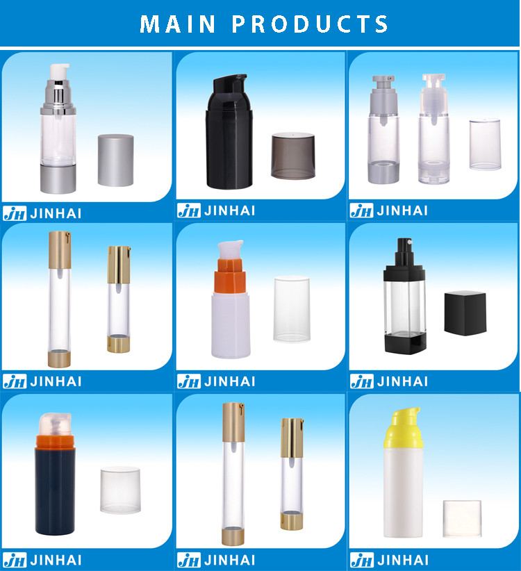 50ml Airless Bottle for Cosmetic Packaging, Plastic Container