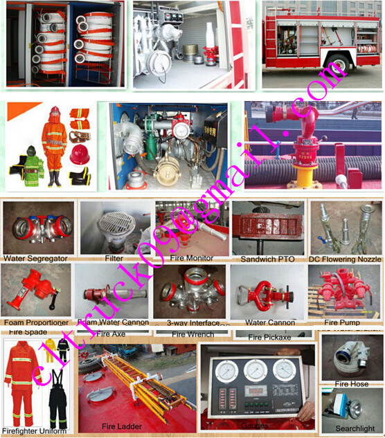 Isuzu Fire Fighting Water Monitor, Size of Fire Truck, Telescopic Boom Fire Truck