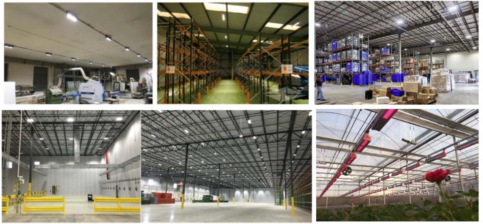 200W LED High Bay Light Liner Interior Exterior Industrial Lighting IP65 Waterproof