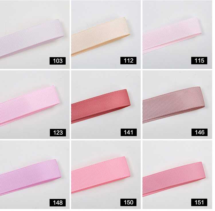 Custom Printed Solid Color Packing Cakes Grosgrain Ribbons