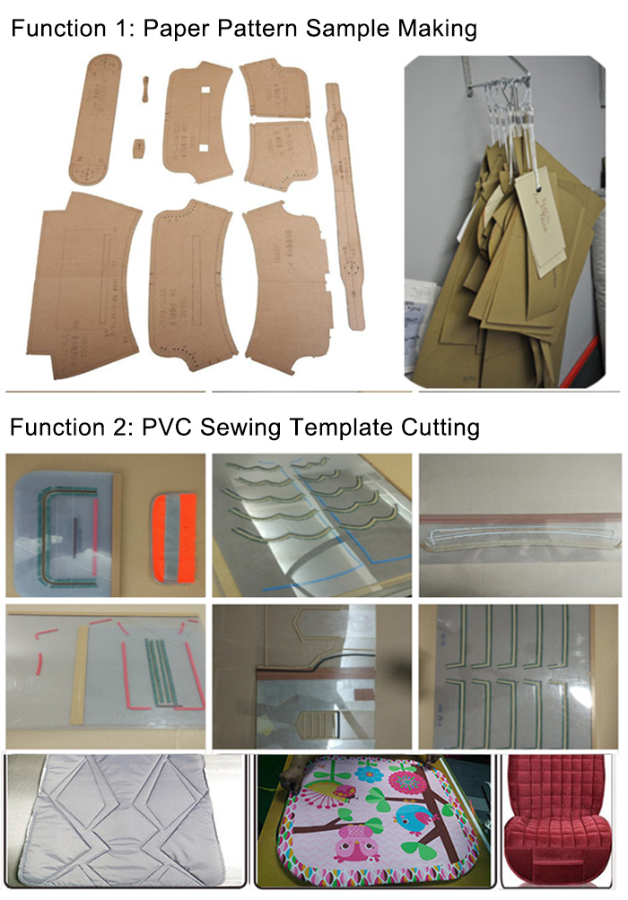 CNC Paper Sample Cutter PVC Acrylic Template Plastic Cutting Machine