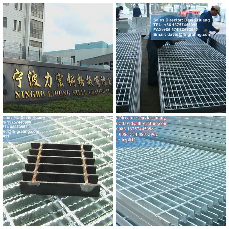 Black Serrated Steel Grating for Construction Projects