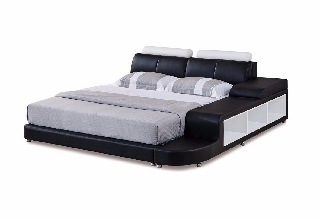 Bedding Furniture Contemporary Leather Bed for Home
