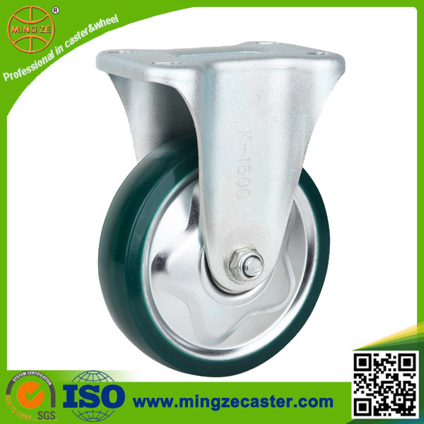 High Quality Swivel Green Clear PU Hand Trolley Wheels