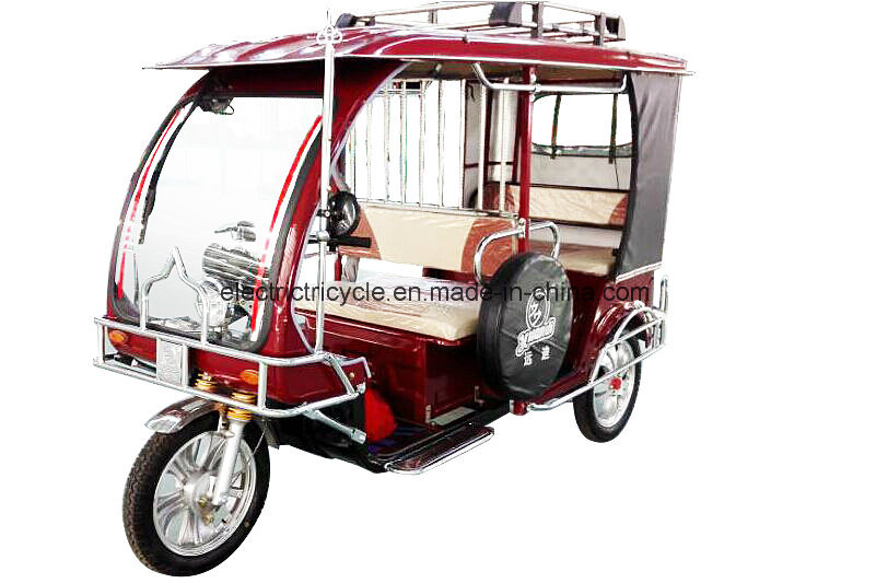 Vintage Design Three 3 Wheel Passenger Taxi Tricycle Rickshaw for Southasia Market