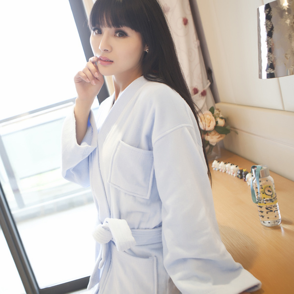 100% Cotton High Quality Cut Pile Hotel Bathrobe