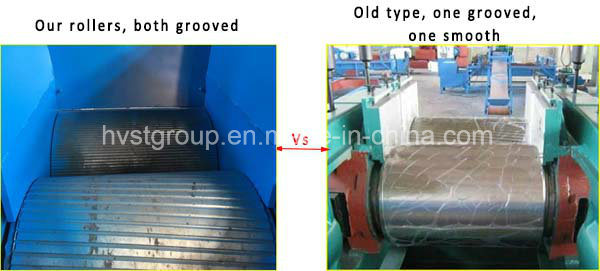 Automatic Scrap Tire Recycle Processing Machine / Rubber Granulating Equipment