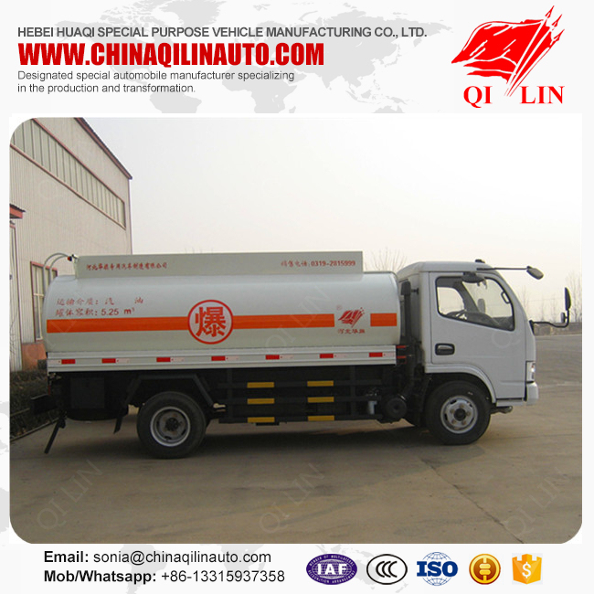 3 Persons Manual Transmission Cab Refueling Oil Tank Truck