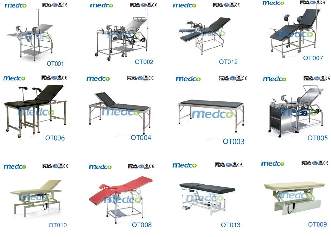 S. S. Hospital Manual Parturition Delivery Bed Table, Gynecological Exam Table