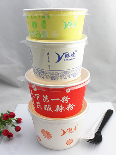 FDA Standard Disposable PLA Coated Paper Bowl for Food 500ml, 680ml, 960ml