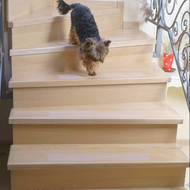 Pre Cut Non-Slip Stair Treads Transparent Anti Slip Tape for Stairs