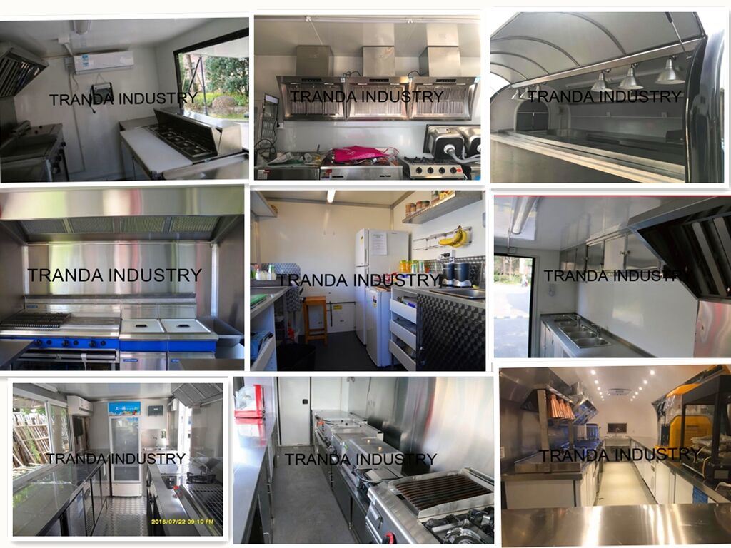 Manila Mobile Car Pasta Caravan Trailer Towable Concession Trailers