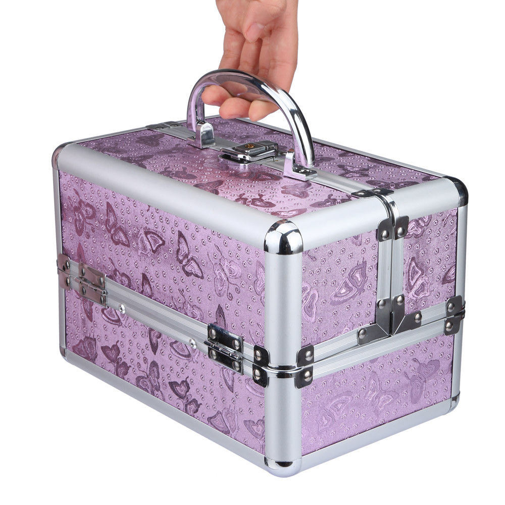 Aluminum Cosmetic Drawers Box Makeup Vanity Case