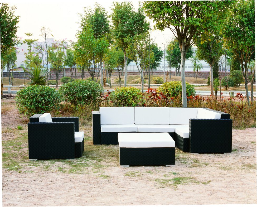 New Design Rattan Corner Sofa for Outdoor with Coffee Table (TG-JW41)