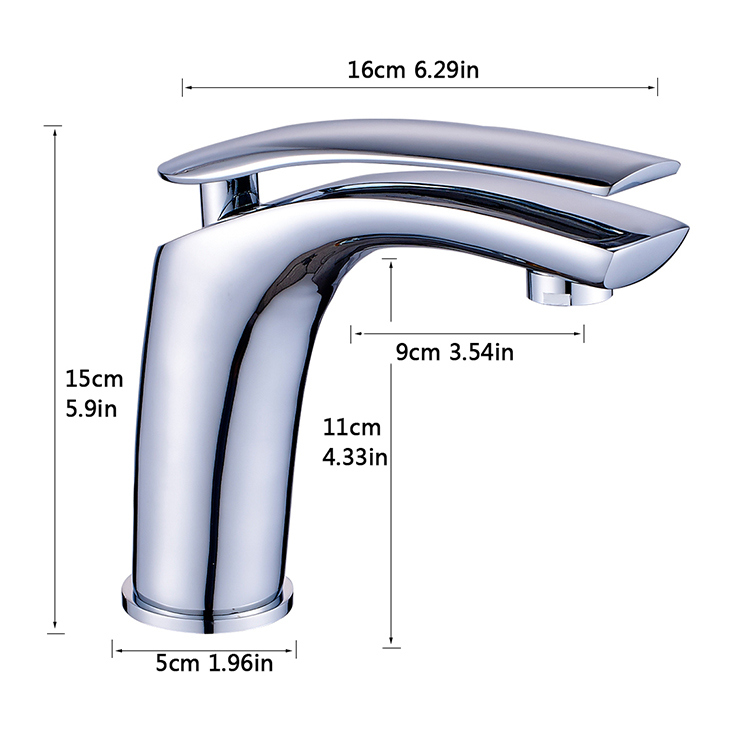 Flg Mixer Bathroom/Kitchen Tap Single Handle Waterfall Faucet