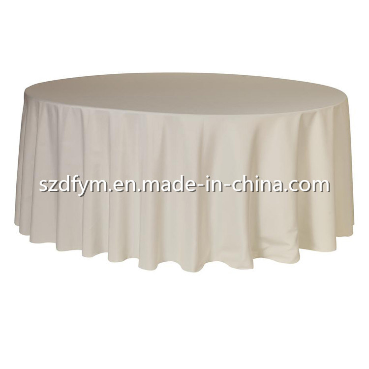 Hot Sale Polyester Plain Jacquard Tablecloth