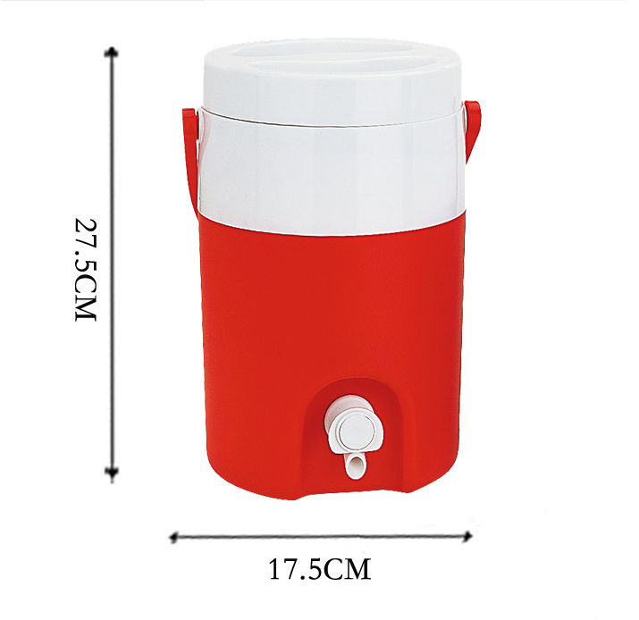 3L Outdoor Healthy Double Wall Insulated Plastic Ice Bucket with Tap