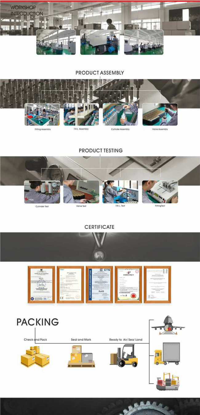 Si Series ISO6431 Pneumatic Cylinder Standard Air Cylinder