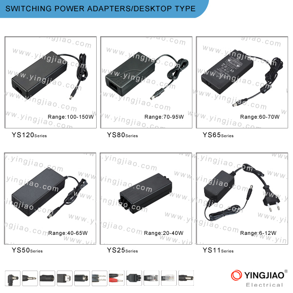 5V 1.2A Variable Power Adapter and Changeable AC Plug