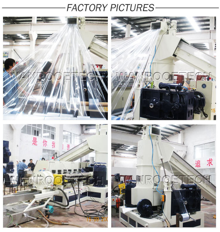 Waste Bags PP PE Film Recycle Plastic Pelletizing Granules Making Machine