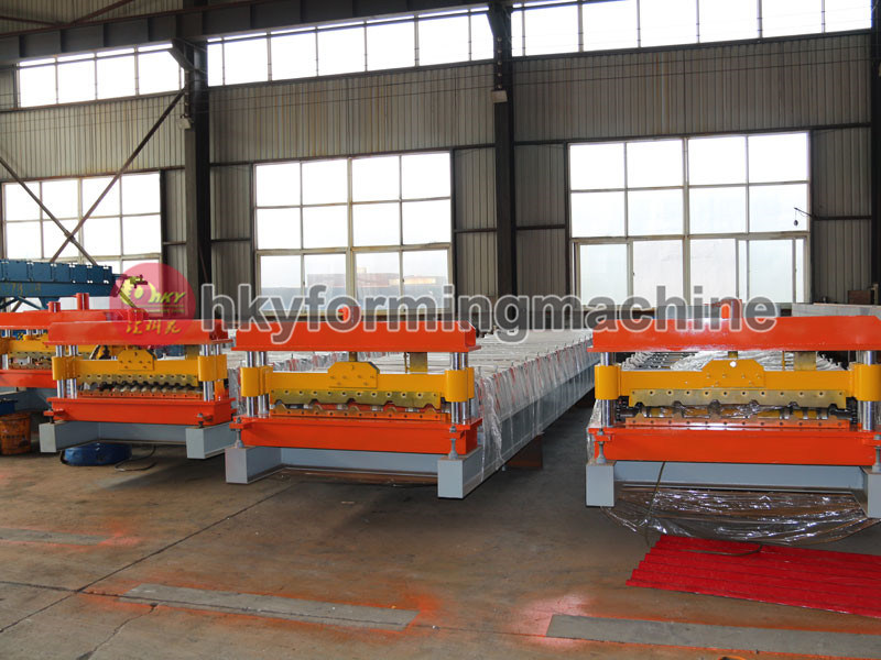 Roll Forming Machinery for Ibr and Corrugated Roof Sheet, Roofing Glazed Step Tiles Roll Forming Machine