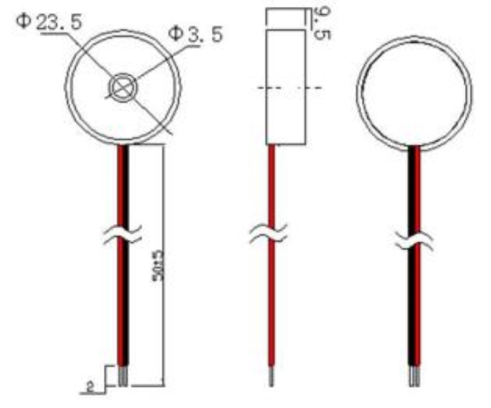 23mm 12 Volt 85dB Active Piezo Buzzer (MSPS23H)