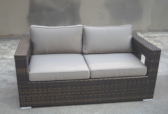 New Arrival Outdoor Rattan Weaving Aluminum Frame Sofa Table Set