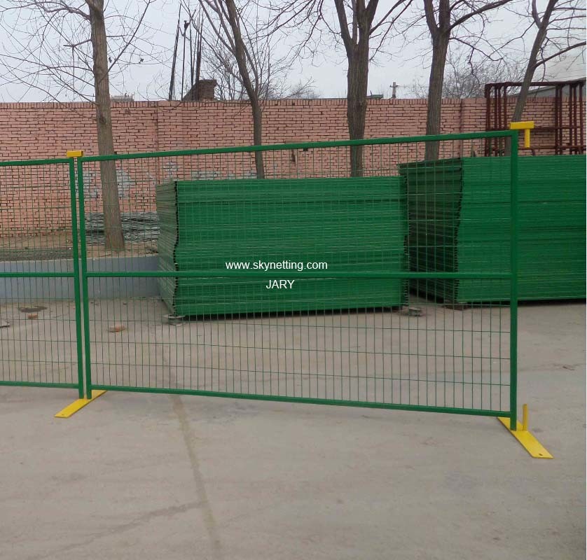 Orange PVC Coated Canada Temporary Fence