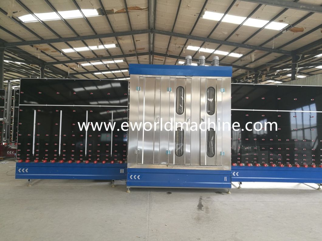 Flat Vertical Glass Washing and Drying Machine Double Glass Washer with High Efficient