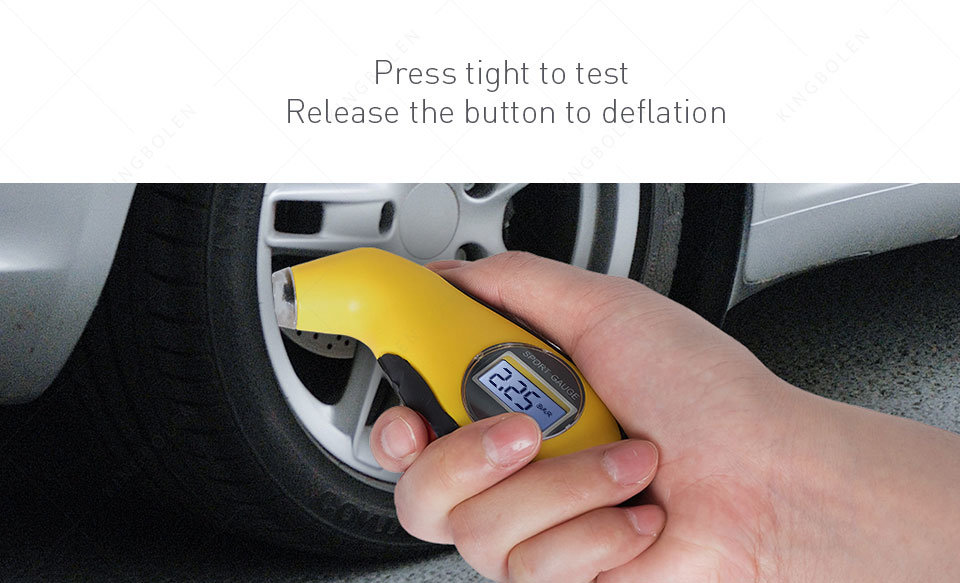 LCD Digital Car Motorcycle Tire Tyre Air Pressure Gauge Tester Tool for Auto