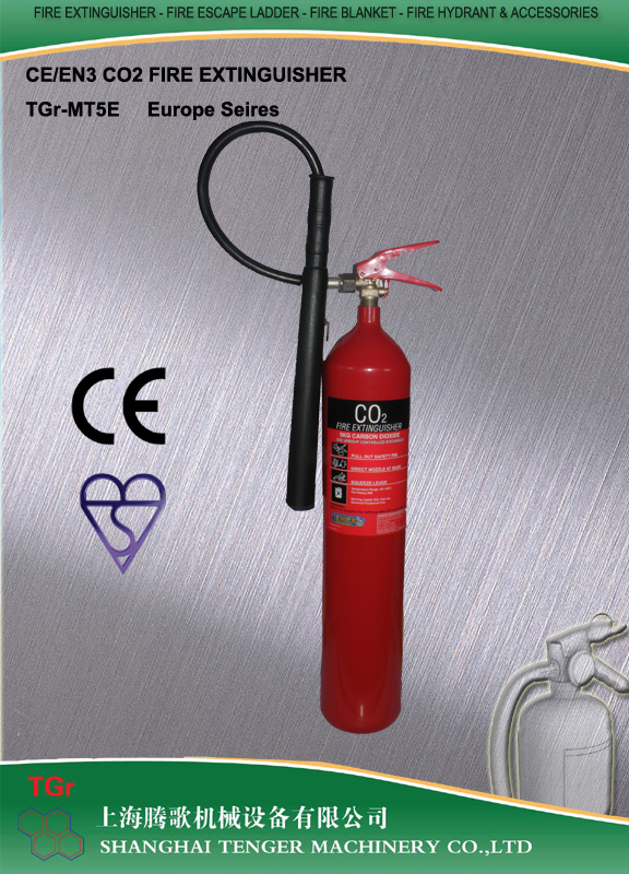 En3 5kg CO2 Fire Extinguisher-Alloy Steel Cylinder, 34CrMo4