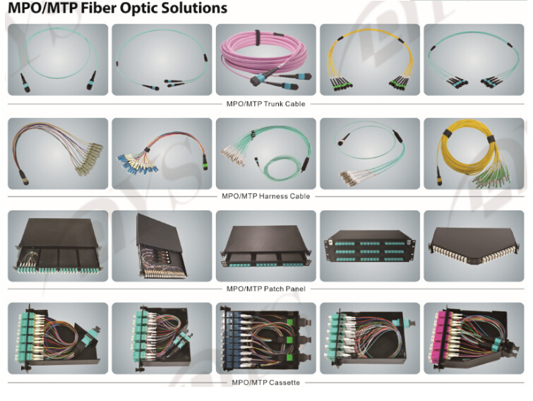 High Quality Manufacturer MPO/MTP 12 Core Optical Fiber Cable