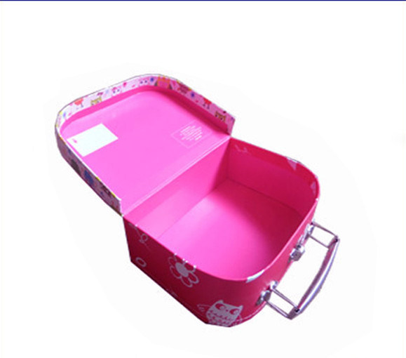 Hotsale Paper Suitcase Shape Lunch Boxes with Printing Custom Artwork
