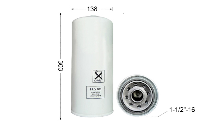 Truck Auto Parts Oil Filter for Daf 0267714