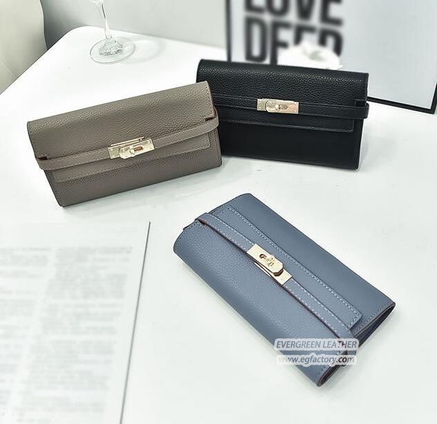 Wholesale Fashion Soft PU Leather Women Wallet Sy7650