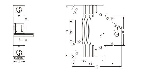 Over/Under-Voltage Tripper Accessories Parts EKM1-Mn+Mv for MCB