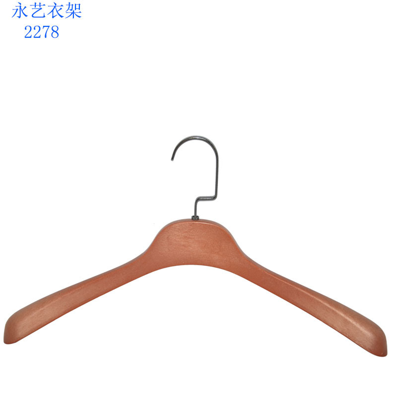 Clothes Shop Display Custom Wooden Looking Plastic Clothing Hanger
