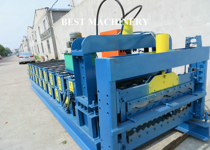 Roof Metal Forming Double Layer Corrugated Sheet Making Machine