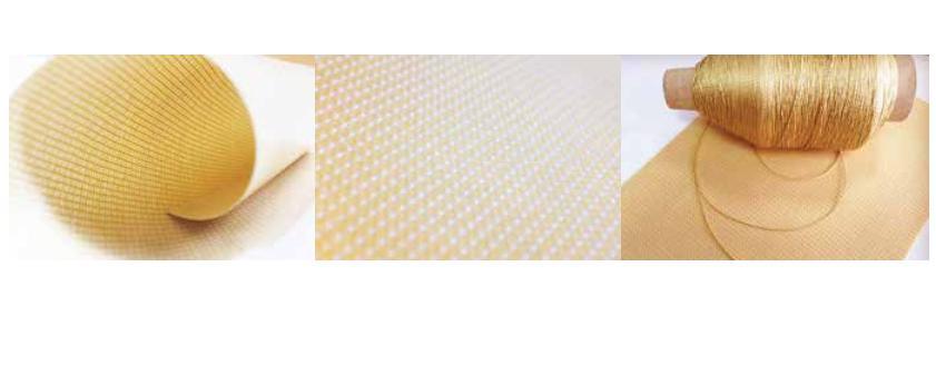 Heat Resistant Brown Color Teflon Kevlar Cloth