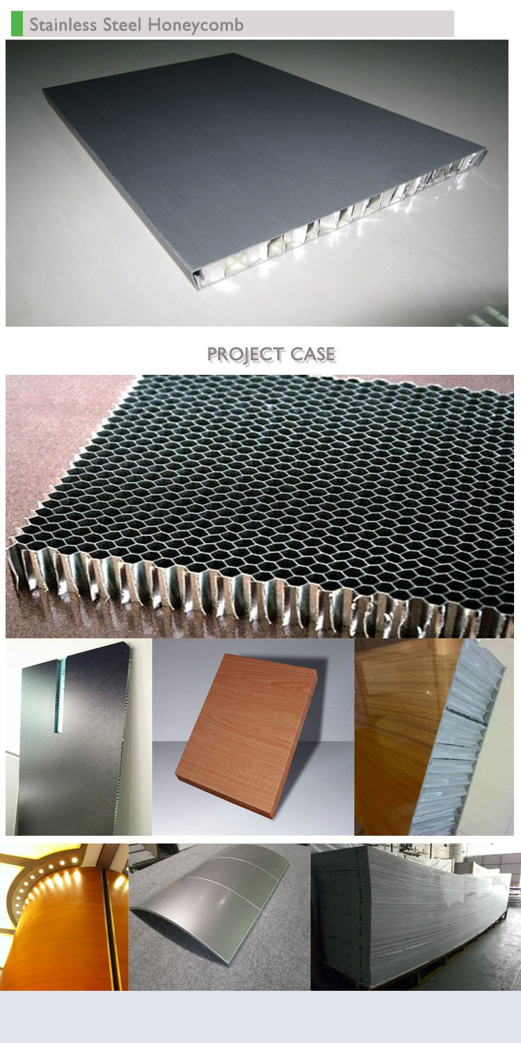 201 304 316 Bended Metal Aluminum Honeycomb Composite Panel Stainless Steel for Project Metalworking